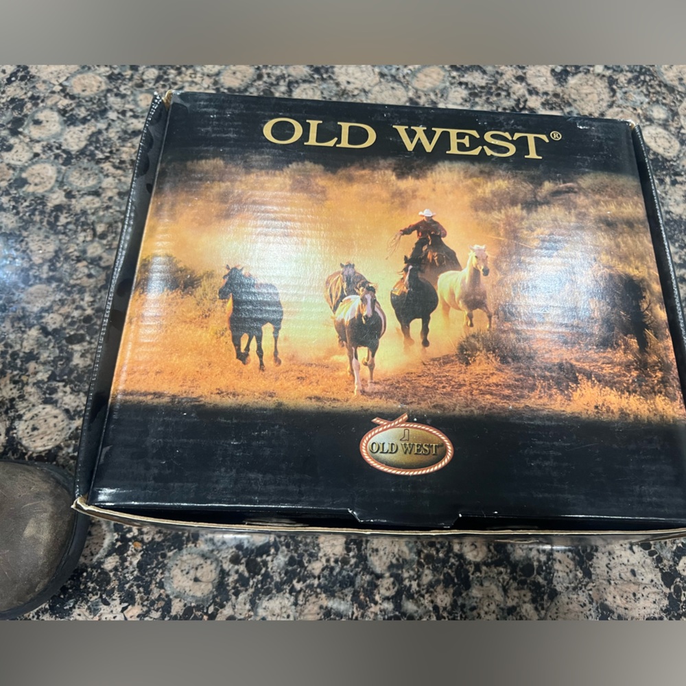 OLD WEST TODDLER COWBOY BOOTS - ROUND TOE - Picture 9 of 10